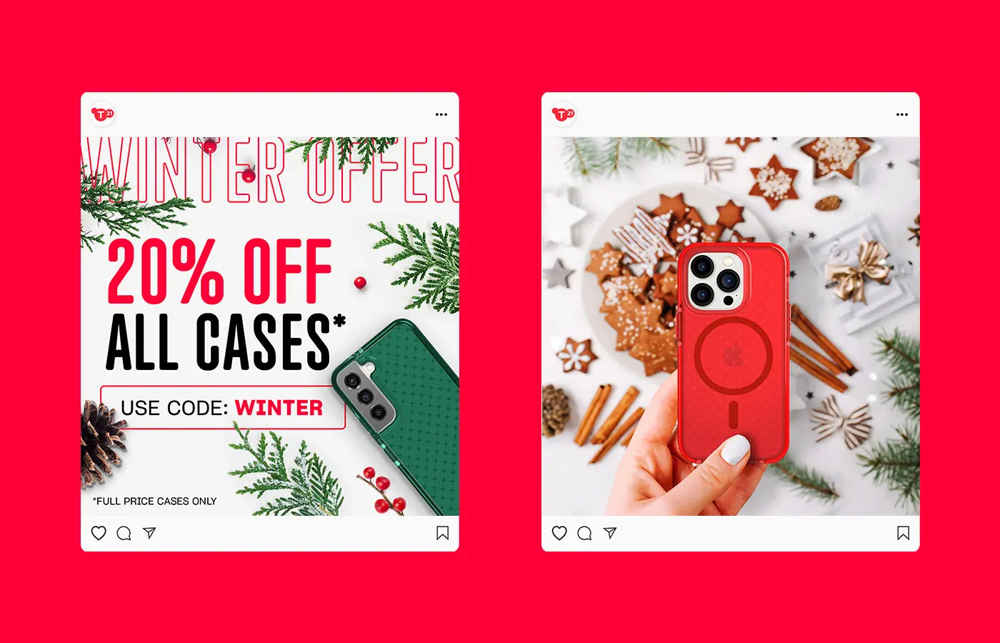 Winter social posts