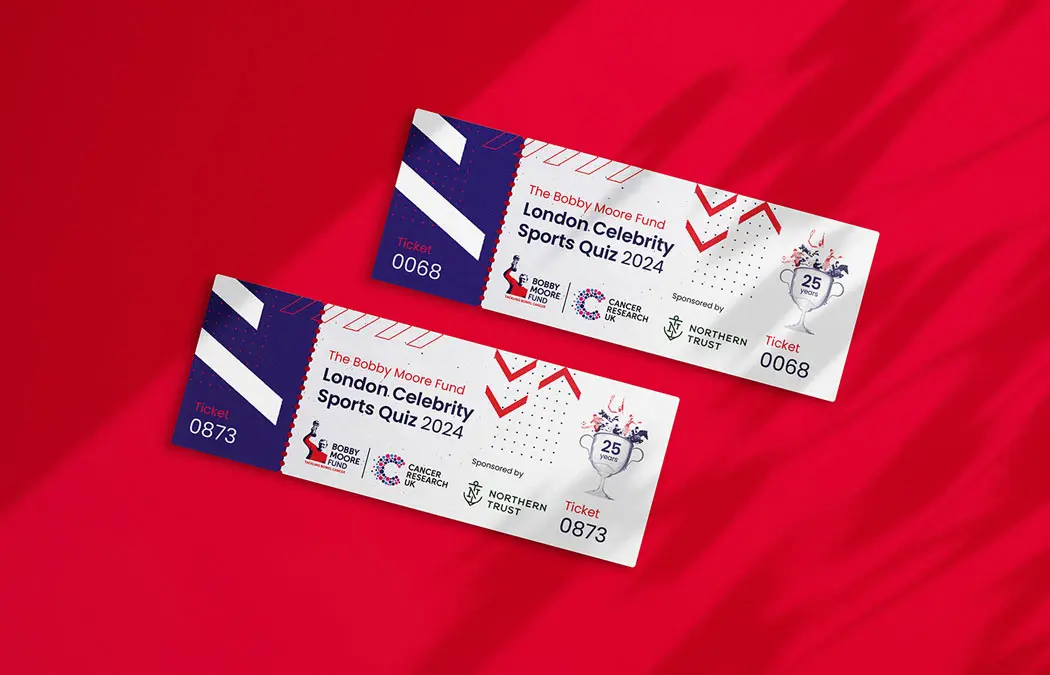 London Celebrity Sport Quiz raffle tickets